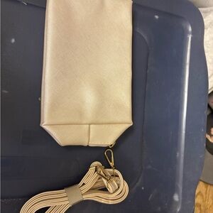 Cream Crossbody Bag with Strap